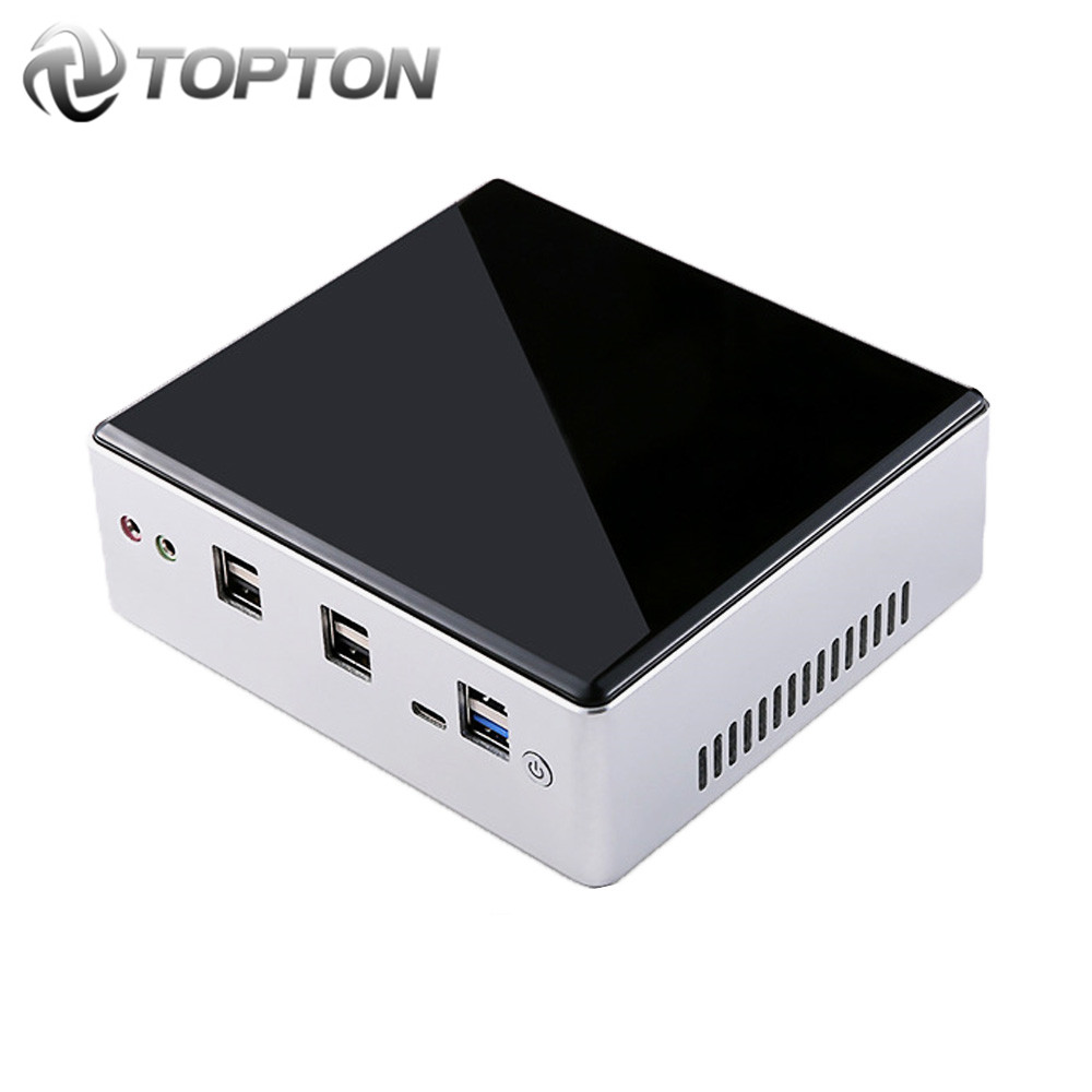 Topton New Intel Core i7 10810U i7 10710U Mini PC Barebone Windows TV BOX Dual Lan DP HDMI Dual Band WIFI Desktop Mini Computer