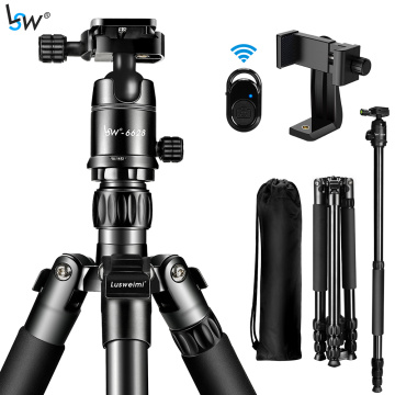 Professional 62 inches/159 cm Photographic Travel Compact Aluminum Heavy Duty Tripod for DSLR/SLR Camera