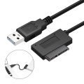 7+6 13Pin Slim SATA to USB CD DVD Rom Optical Drive Cable Adapter Converter QJY99