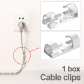 Cord Organiser Wall Fasteners Clamp Office Space Saving Fixed Wire Holder Management Self Adhesive Desk Cable Clip Buckle