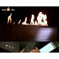 Inno-Fire 72 inch silver or black real fire indoor intelligent chimenea ethanol quemador