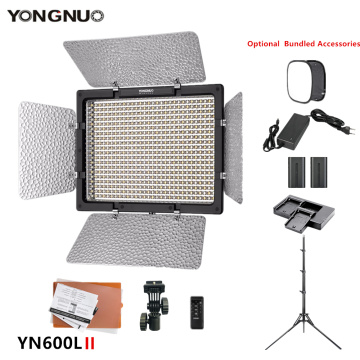 YONGNUO YN600L II Camera Photo Photography lamp 3200-5500k LED Video fill Light for makeup TikTok Optional with battery tripod