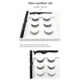 3 pairs 3D Magnetic Eyeliner Liquid False Eyelashes Set natural 3D false eyelashes fake lashes makeup kit Make up maquiagem