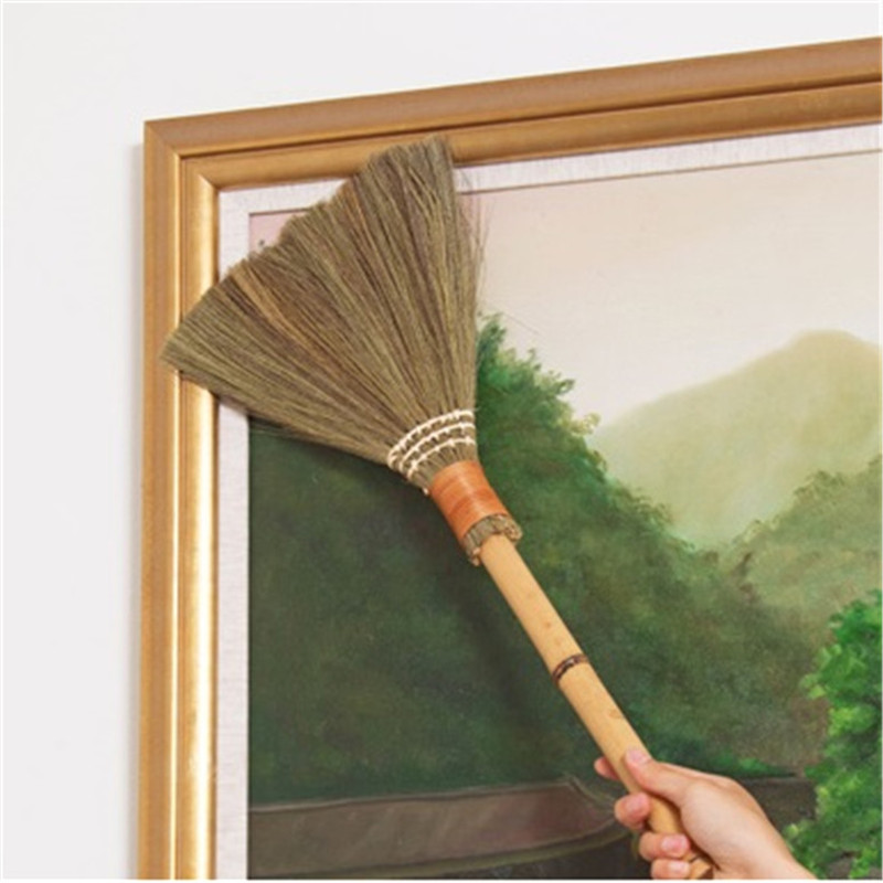 Wooden Floor Soft Fur Broom Sweeping Manual Archaize Broom Household Floor Hair Clean Mans Grass Sweeper Dust Brush Clean Tools