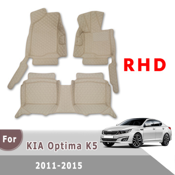 Car Accessories Leather Carpets Car Styling Right Hand Drive Car Floor Mats For KIA Optima K5 2011 2012 2013 2014 2015