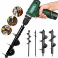Dropshipping Garden Spiral Drill Bit Set Non-Slip Hex Drive HEX Shaft Drill Post Soil Cultivator Planting Hole Digger Tool