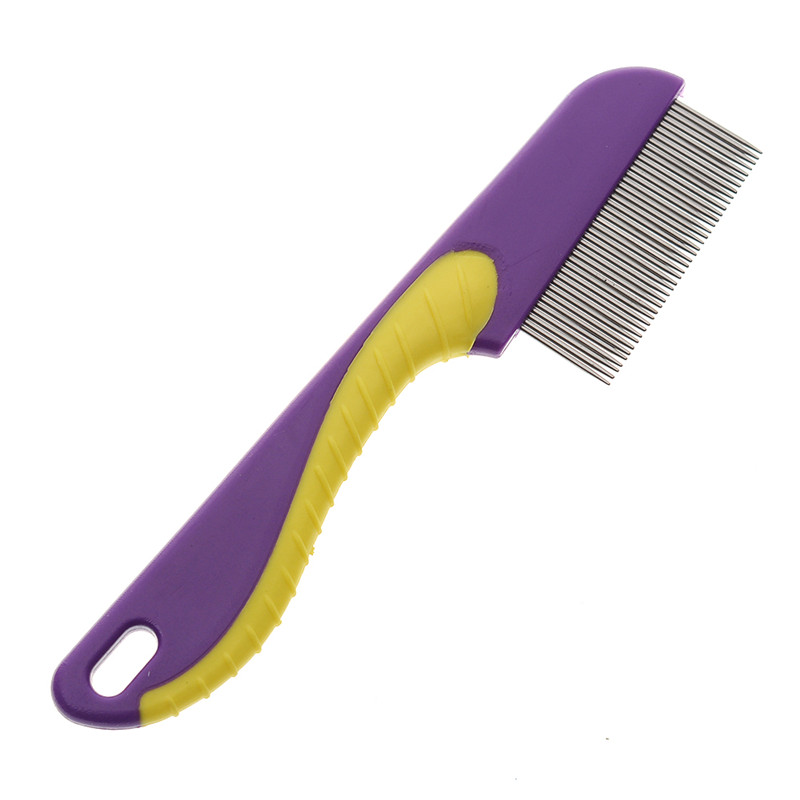 Dog Cat Pet Flea Comb Trimmer Grooming Cleaning Hair Brush Shedding Tools