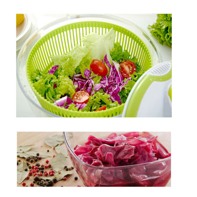 Salad tools bowl Jumbo Salad Spinner Large Manual Vegetable Washer Spinner Dryer Household Fruit Dehydrator Dryer Kitchen Tools