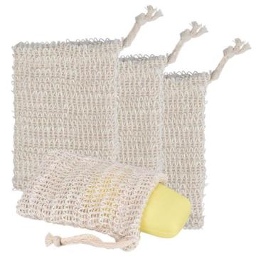 Massage Handbag Bathing Horny Anti-Slip Sleeve Natural Cotton And Linen Soap Bath Products Bathed And Foamed Net Soap Bag Set