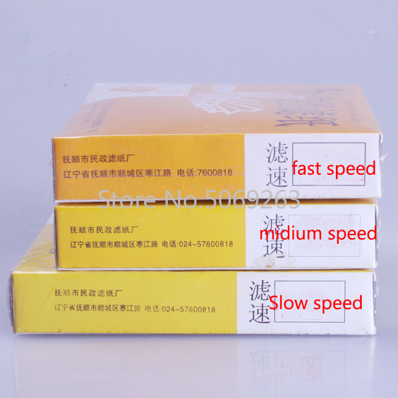 200Pcs (two packs) Lab Qualitative Filter Paper Qualitative Grade Filter Circles The Oil Filter Paper Fast/Midium/Slow Speed