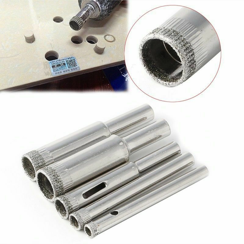 5PCS Diamond Hole Saw Set Drill Bit Tool For Tiles Marble Glass Ceramic Hole Opener Power Tools Accessories Saw Cutting 5/6/12mm