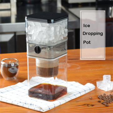 500ml Mini Ice Drip Coffee Filter Portable Reusable Glass Percolators Espresso Coffee Dripper Pot Ice Cold Brew Coffee Maker