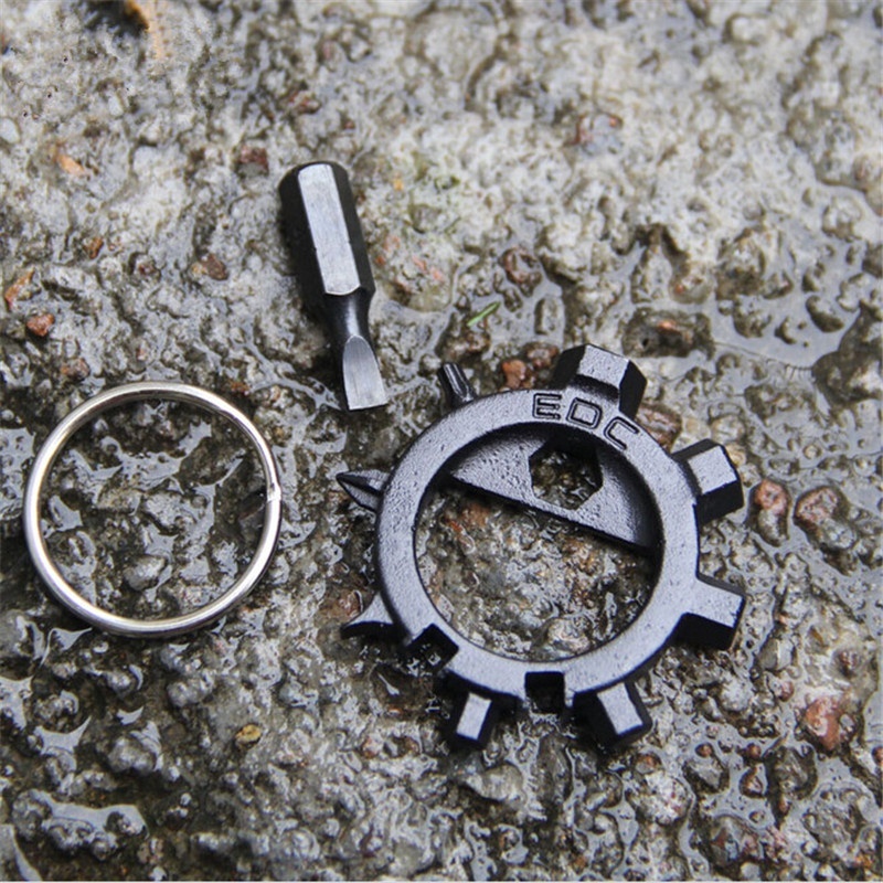 EDC Stainless multi tool bike Repair accessories MTB Multitool Screwdriver Keychain Freezing Rain Bike Wish Bicycle repair tool