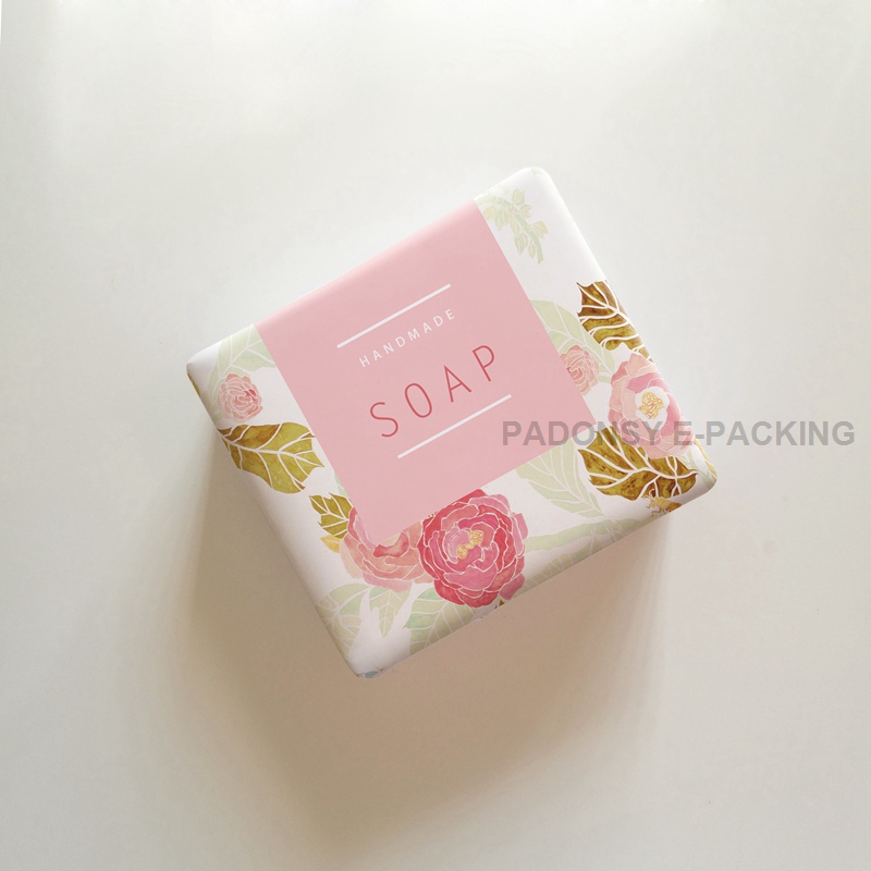 Rose Flower Printed Soap Wrapping Paper Packaging for Handmade Soap Pure Cold-process Soap Wrapper