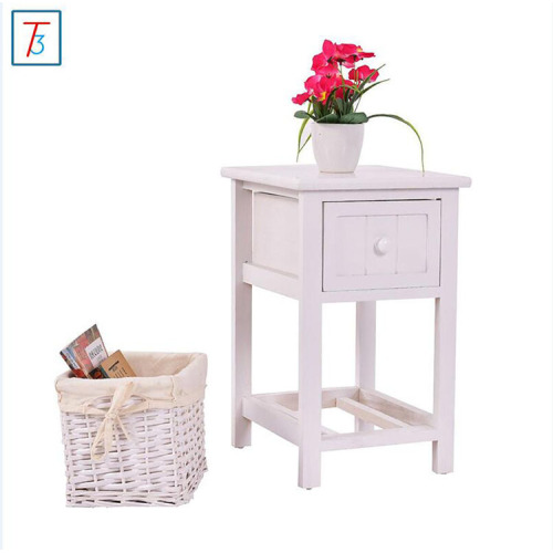 Supply Coffee Color Wooden Nightstand Bed Side Table with High Quality