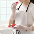 1 Pair Transparent Kitchen Dish Washing Gloves Reusable Household Rubber Gloves for Washing Clothes Dishes Cleaning Tools