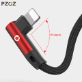 PZOZ For iphone 11 pro Xr Xs Max 8 7s 6 plus 6s 5 5s se ipad cable USB Cable Fast Charging 90 Degree usb cord cable For iphone