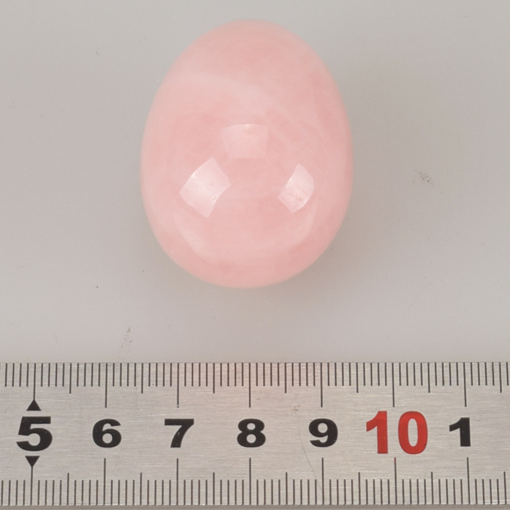 50*35mm Undrilled Yoni Eggs Rose Quartz Jade Egg for Women Kegel Exerciser Tighten Vaginal Muscle Massage Be Wall Ball