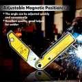 1pcs 20-270 Degree Adjustable Magnets Angles Welding Locator Magnetic Holder Welding Fixture Corner Clamp Positioner