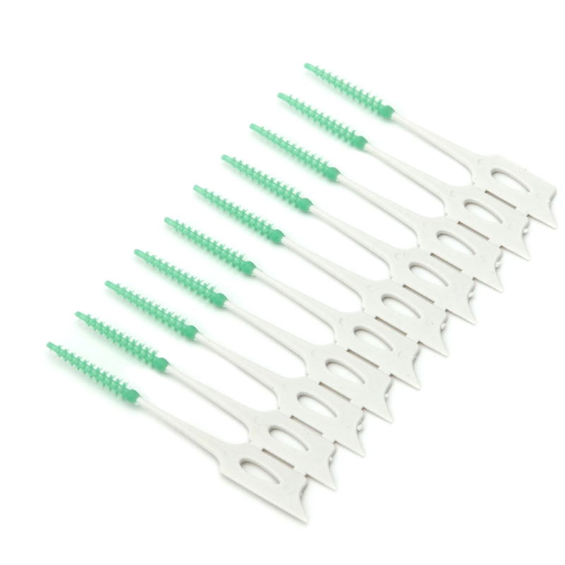 40Pcs Adults Interdental Brushes Clean Between Teeth Floss Brushes Toothpick ToothBrush Dental Oral Care Tool Dental Floss