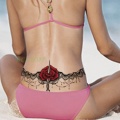 Waterproof Temporary Tattoo sticker body henna waist breast chest mandala tatto stickers flash tatoo fake tattoos for women