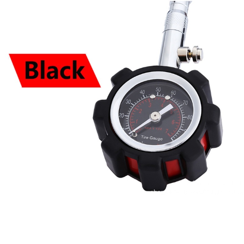 High Accuracy Tire Pressure Gauge Black 100 psi For Accurate Car Air Pressure Tyre Gauge For Car Truck and Motorcycle