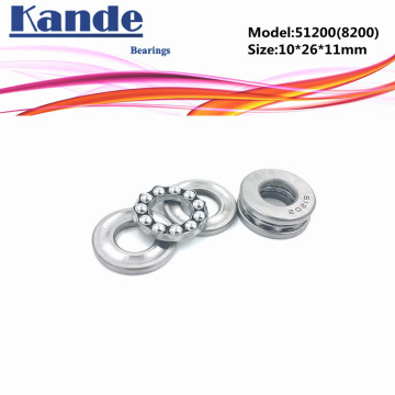 Kande 51200 8200 10x26x11 bearing 4pcs Flat Thrust Ball Bearing Axial thrust bearing 51200