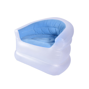 Pure Blue Air Sofa Inflatable Lounger Air Sofa