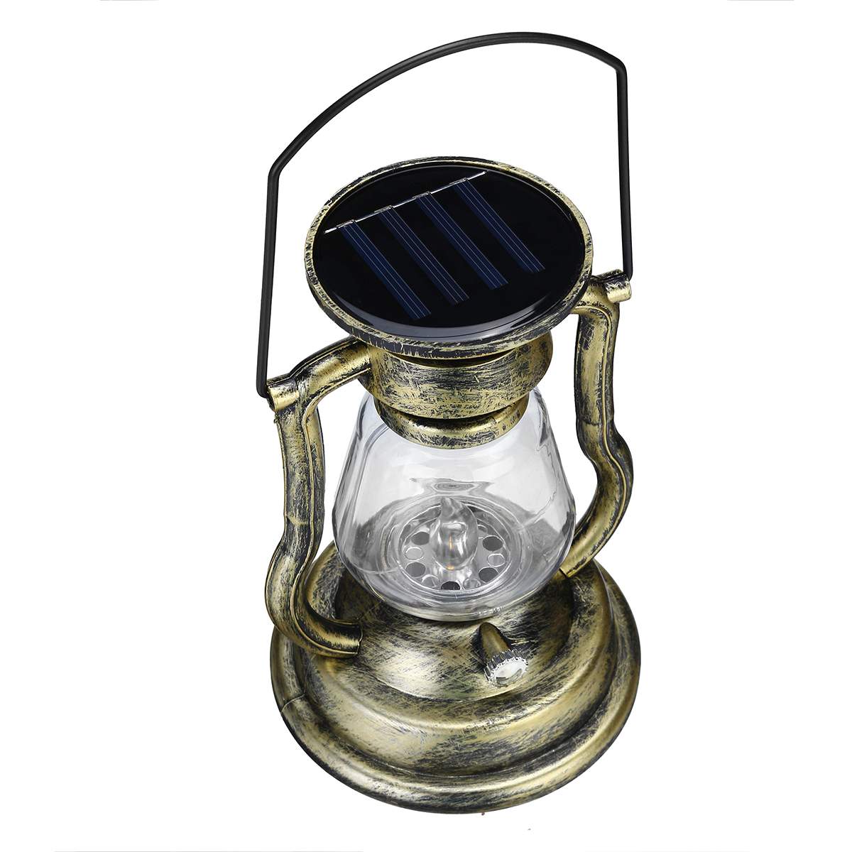 Outdoor Garden lamp Solar Powered LED Light Hanging Lantern Flameless Candle Lamp Portable Nightlight Vintage Style Home Decor