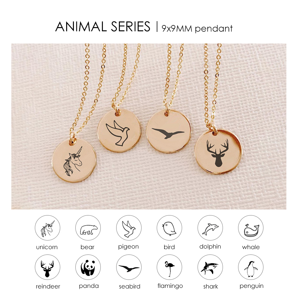 eManco Custom Seagull Pendant Necklace women Cute Simple Animals Necklace 316L Stainless Steel Necklace Jewelry