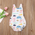 Newborn Kids Baby Girls Boys Sleeveless Romper Animals Jumpsuit Playsuit Sunsuit One-Pieces Summer Clothes Outfits 0-18 M