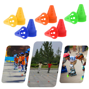 10pcs Sport Football Soccer Training Cone Outdoor Football Train Obstacles For Roller Skating