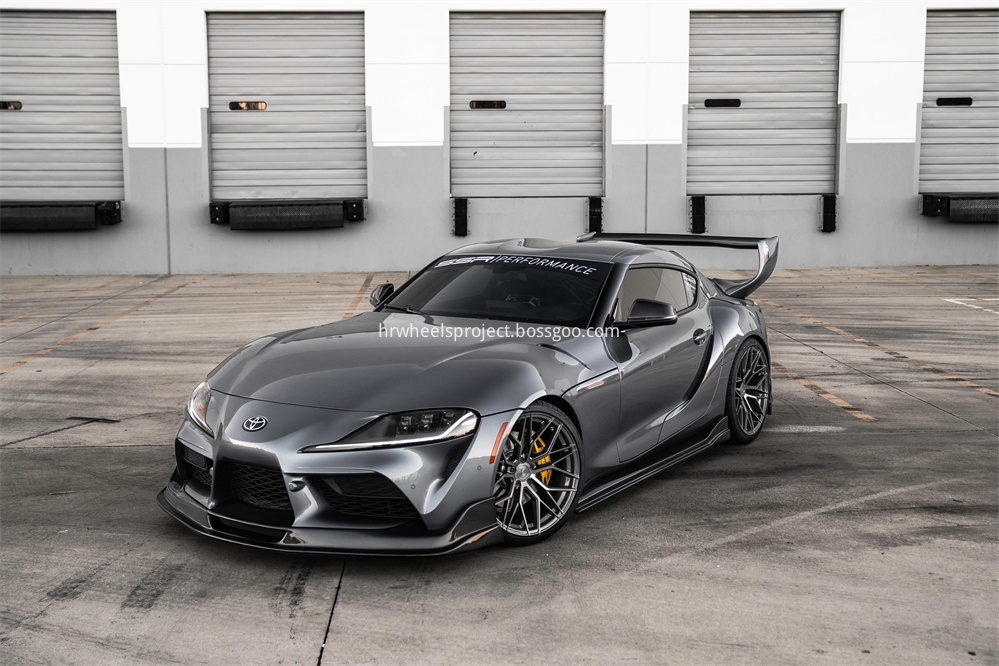 H R Tech Wheels Hr688 Graphite Metallic Toyota Supra 2