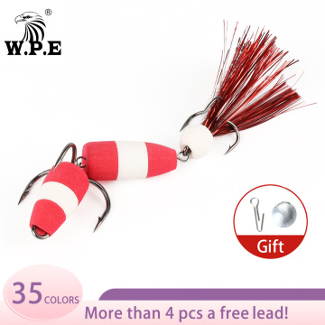 W.P.E New Fishing Lure 1pcs M Swim Bait Soft Lure High Density Foam Lure Fishing Tackle Multicolor Bass Artificial Lure Wobblers