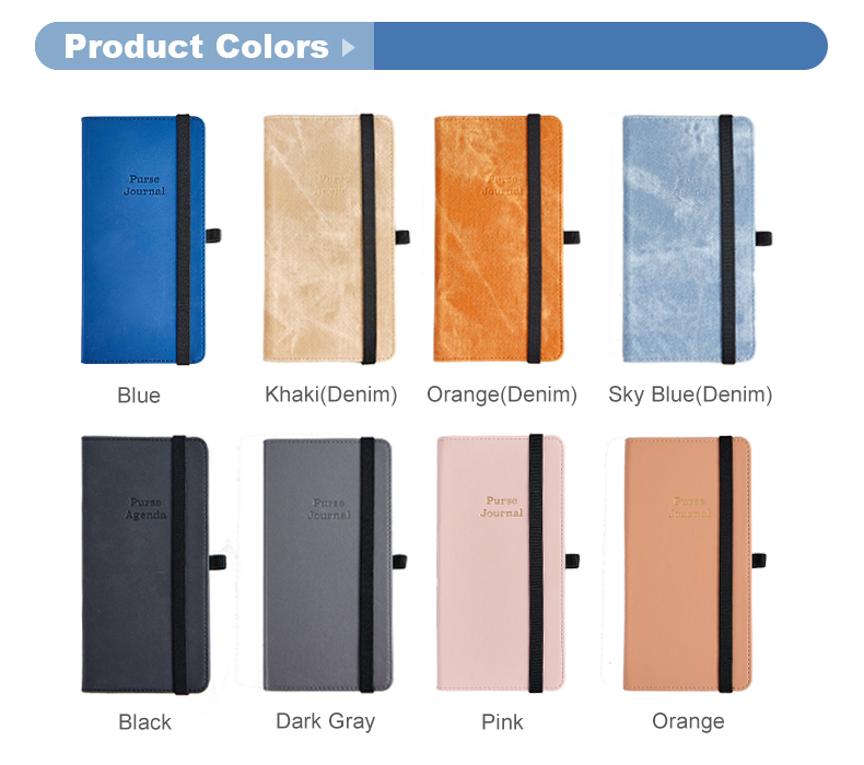 Pu leather cover weekly planner notebook13