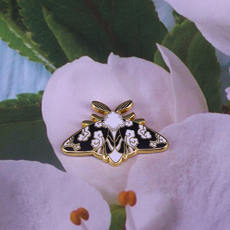 Butterfly Moth Enamel Pin Badge