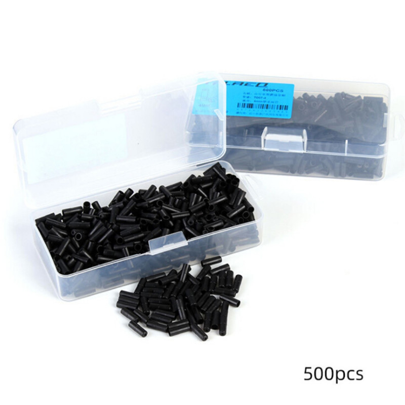 500pcs 4mm/5mm Bike Brake Gear Outer Cable End Caps Tips Crimps Shift Cable Wire Tip End Cap Housing For Mountain Road Bicycle q