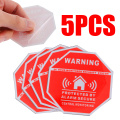 5pcs/set Home Alarm Security Sticker Warning Signs Decals Window Door Stickers 7.5*7.5cm For Saftey System Supplies