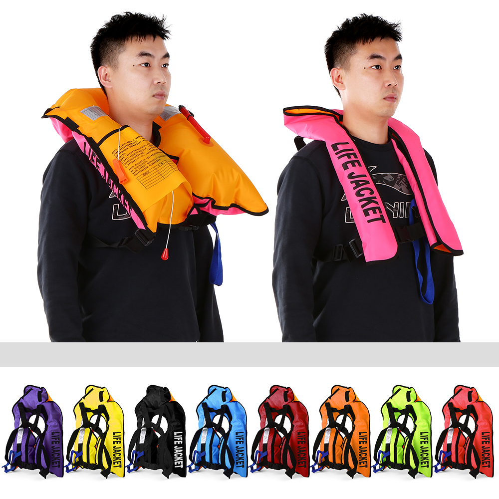MWater Sports anual Inflatable Life Jacket Adult Life Vest Swiming Outdoor Fishing Survival Jacket Beach Boating Swimwear