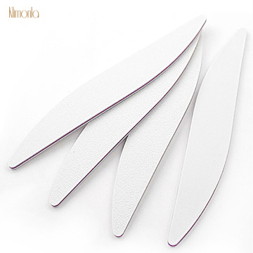 5pcs/lot White Nail File 100/180 Nail Sanding Buffer Blocks Crescent Moon Type Tips Manicure UV Gel Varnish Nail Accessoires