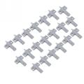 20Pcs ABS Plastic Gray Dampers Bumper Furniture Wardrobe Drawer Cabinet Door Stop Soft Quiet Closet Door Closer Damper Buffers