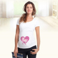 Hot Cute Pregnant Maternity T Shirts Casual Pregnancy Women Clothes with Funny Cartoon Print Shirts Maternity Clothes