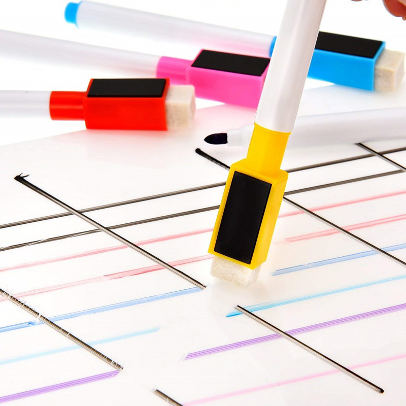 Magnetic Marker Pen Whiteboard Water Color Pens Dry Wipe Eraser White Board Water-based Pen School Office Watercolor Pen
