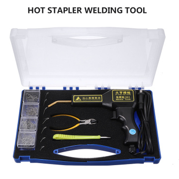 Handy New Hot Stapler Plastic Repair Car Bumper Good Performance Fender Fairing Welder Tools+Staples Garage Tools