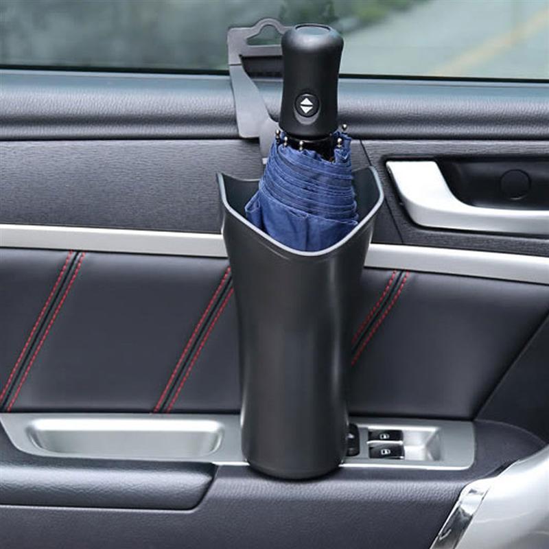 2Pcs Car Seat Back Umbrella Storage Bucket Practical Durable Useful Umbrella Holder Trash Bin Umbrella Stand For Vehicles SUV Ca