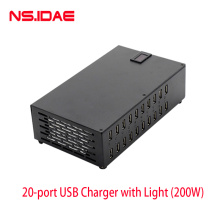 20 port Fast charger with light smart