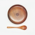 Hot 3Pcs/Set Wooden Cup Saucer Spoon Set Coffee Tea Tools Accessories