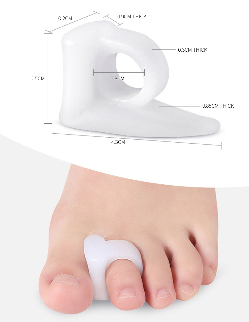 Pro Soft Silicone Toe Separator Straightener Thumb Crooked Thumb Toe Aligner Positioning Separator Foot Care Tool Dropship