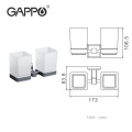 GAPPO Cup Tumbler Holders Double Toothbrush Tooth cup holder cups Wall-mount Bathroom Accessories bath hardware set G3806/G3808