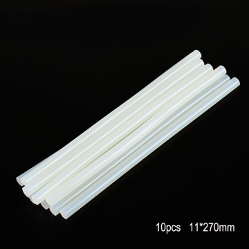 10 pcs Hot Melt Glue Stick 11*270mm White Transparent Strip Super Strong Sticky for Glue Gun Craft